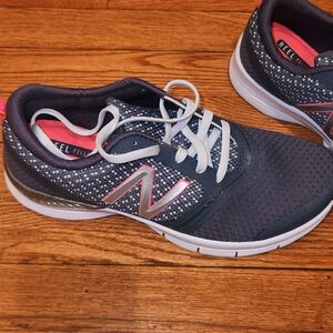 New Balance Women's Charcoal and Coral Sneakers